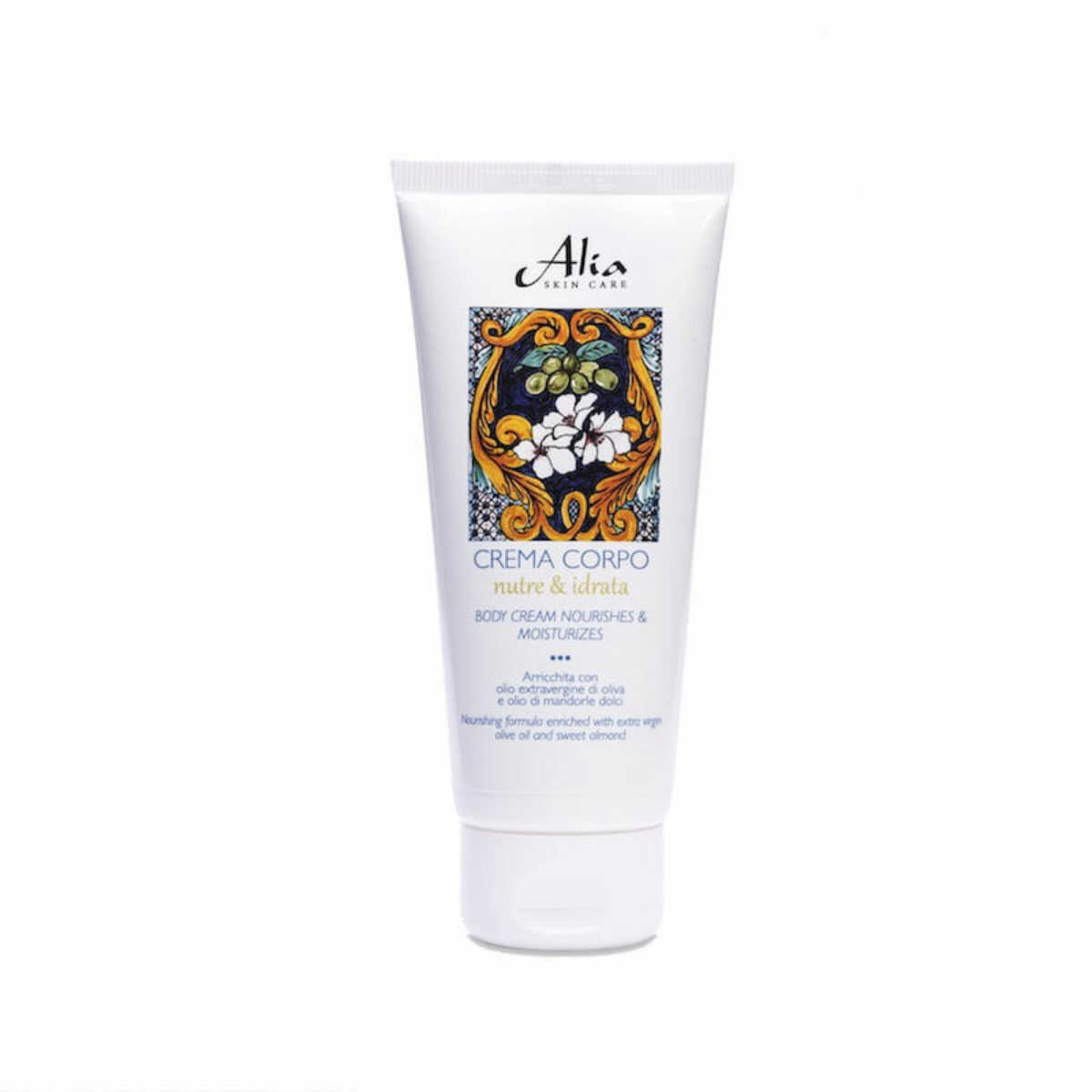 Alia Skin Care - Body Cream Voedend & Hydraterend met Olijf- en Zoete Amandelolie 200ml