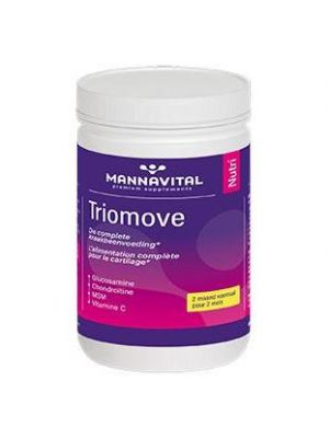 Mannavital Triomove - natuurlijk supplement met unieke synergie van glucoasmine, chondroïtine en MSM