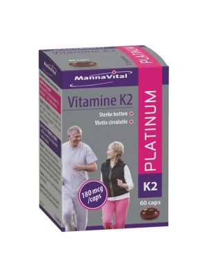 Buy Mannavital Vitamin K2 - natural supplement for strong bones and smooth circulation - from Amanvida.eu!