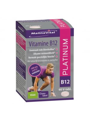 Mannavital Vitamine B12 - Natuurlijk supplement tegen vermoeidheid - Nu bij Amanvida verkrijgbaar!