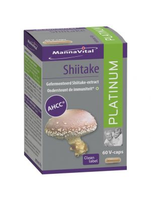 Kaufen Sie Mannavital Shiitake, ein natürliches Ergänzungsmittel für Ihr Immunsystem, jetzt bei Amanvida.eu!