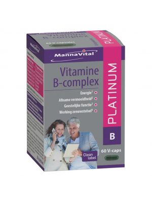Buy Mannavital Vitamin B complex online from Amanvida - Natural supplement for energy and your nervous system.