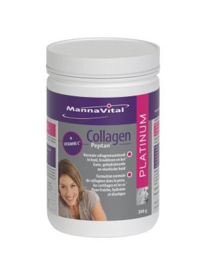 Buy Mannavital Collagen Peptan + Vitamin C online at Amanvida - Natural supplement for collagen and elastic skin