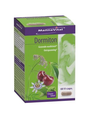 Buy Mannavital Dormiton 60 V-Caps online from Amanvida - Natural supplement for healthy sleep
