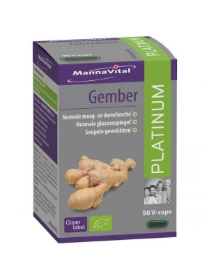 Koop Mannavital Gember online bij Amanvida.eu - Natuurlijk supplement voor een zachte maag