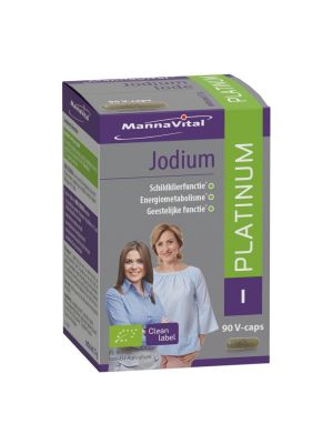 Koop Mannavital Jodium platinum 90 V-caps online bij Amanvida.eu
