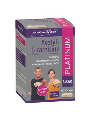 Buy Mannavital Acetyl-L-carnitine online from Amanvida - Natural supplement for energy