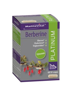 Buy Mannavital Berberine online at Amanvida - Natural supplement for keeping your glucose and cholesterol under control
