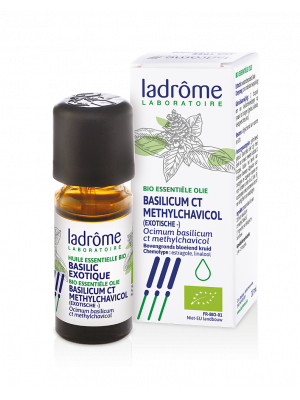 Achetez l'huile essentielle de basilic Ladrôme ct chez Amanvida. Facile à commander et rapidement livré. 