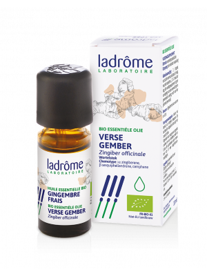 Koop Ladrôme essentiële olie van verse gember online bij Amanvida. Gemakkelijk besteld en snel geleverd.