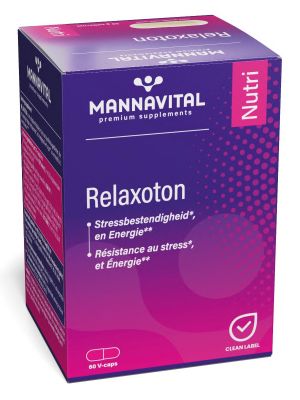 Buy Mannavital RelaxoTon online at Amanvida.eu - Natural supplement for stress relief and energy