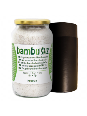 Bambu Salz Sel de bambou brûlé 2x, fin 1000g