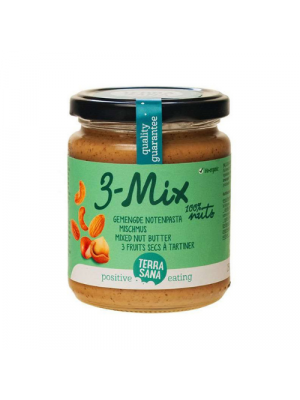 TerraSana 3-Mix Mixed Nut Butter without peanuts 250g, organic