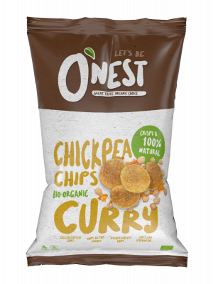 Bestel O'nest chickpea chips curry online bij Amanvida 