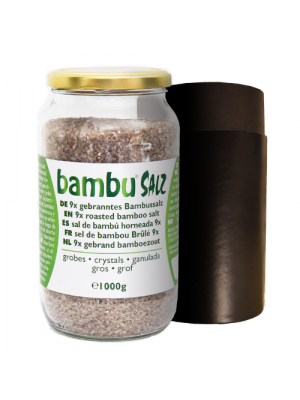 Bambu Salz Bamboo salt 9x roasted, crystals, coarse grain 1000g