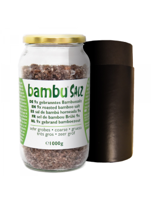 Bambu Salz Bamboo salt 9x roasted, very coarse grain 1000g