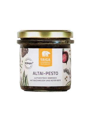 Altai-Pesto mit Buchweizen und Roter Bete 165ml, Bio | Taiga Naturkost