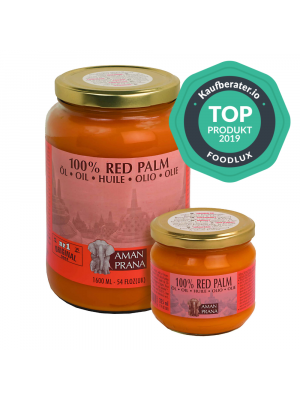 Amanprana Red Palm Oil: Extra Virgin and Organic