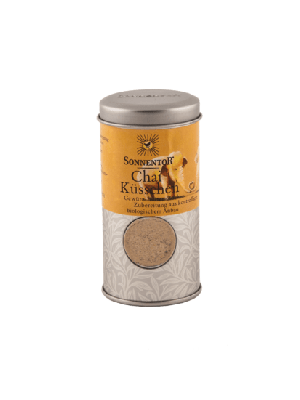 SONNENTOR, Chai Kiss Blossom Spice Blend - 70g, organic - spice tin