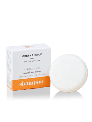 Koop Green People Citrus & Ginger Shampoo Bar online bij Amanvida! Perfect om je haar te laten stralen en beschermen.