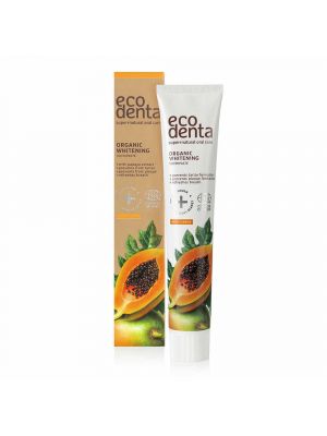 Whitening, organic toothpaste with fruity papaya flavour  by Ecodenta