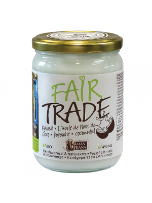 AMANPRANA |Fair trade kokosolie 490ml, bio