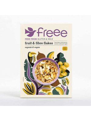 Fruit & Fibre Flocons céréales sans gluten 375g bio | Freee - Doves Farm Foods