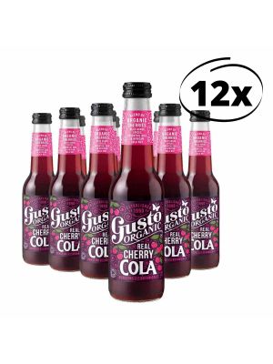 12x 275ml Real Cherry Cola, bio frisdrank | Gusto Organic Drinks