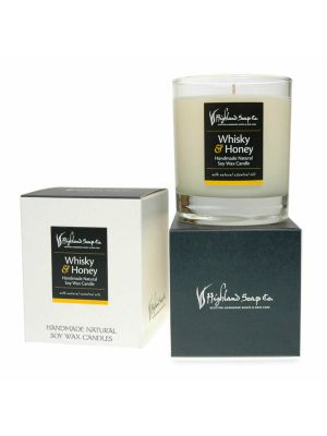 Soy candle Whiskey & Honey scent 30cl |Highland Soap Co.