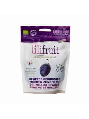 Rehydrated dried prunes from Agen, pitted 150g organic | Lilifruit