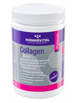 Koop Mannavital Collagen Peptan + Vitamine C online bij Amanvida - Natuurlijk supplement voor collageen en een elastische huid