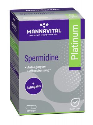 Koop Mannavital Spermidine 90 v-caps online bij Amanvida - Officiële Mannavital webshop - Snel & makkelijk besteld - Anti-aging en celbescherming