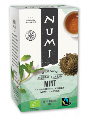 Moroccan Mint – cafeïnevrije muntthee van Numi met spearmintsmaak 