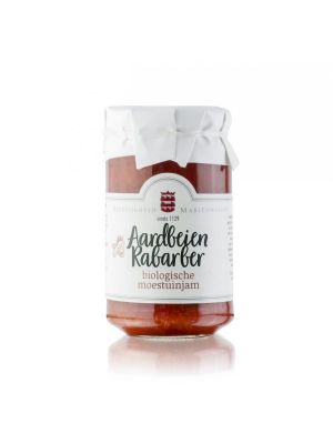 Vegetable jam with strawberry and rhubarb 250g, organic | Heerlijkheid Mariënwaerdt