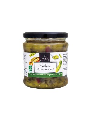 Gherkin relish or tartar 37cl, organic | Pique Assiettes