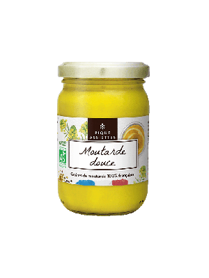 Moutarde douce 200 g, bio | Pique Assiettes