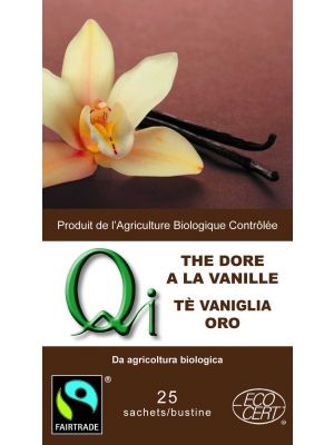 Black organic tea - golden vanilla