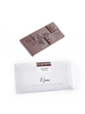 RRRAW dark chocolate 88%, raw chocolate, bar 45g, bio