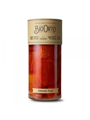 Bio Orto Gepelde Roma tomaten in glas 550g, bio