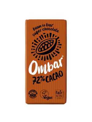 Kaufen Sie köstliche Fair-Trade- und Bio-Schokolade von Ombar online! Zartbitterschokolade mit 72% Kakaoanteil - jetzt erhältlich bei Amanvida
