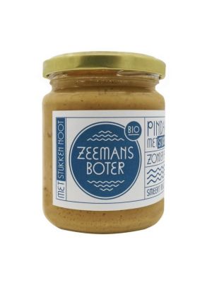 Zeemansboter Peanut butter crunchy 250g, organic