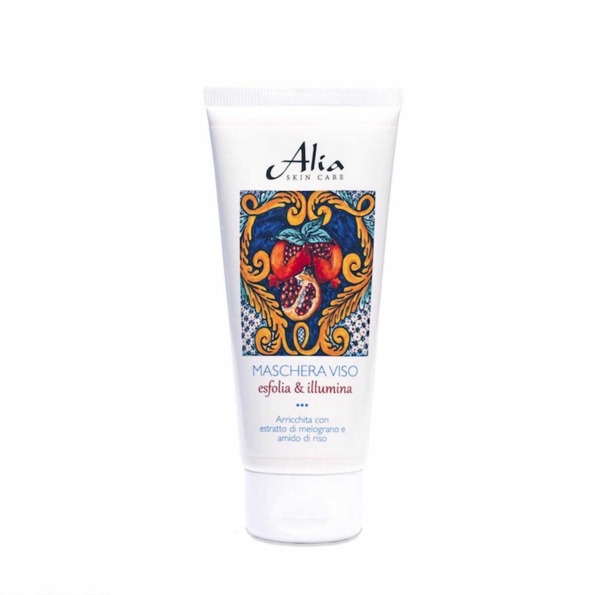 Alia Skin Care - Exfoliate & Illuminate Gezichtsmasker met Siciliaanse granaatappel 100ml