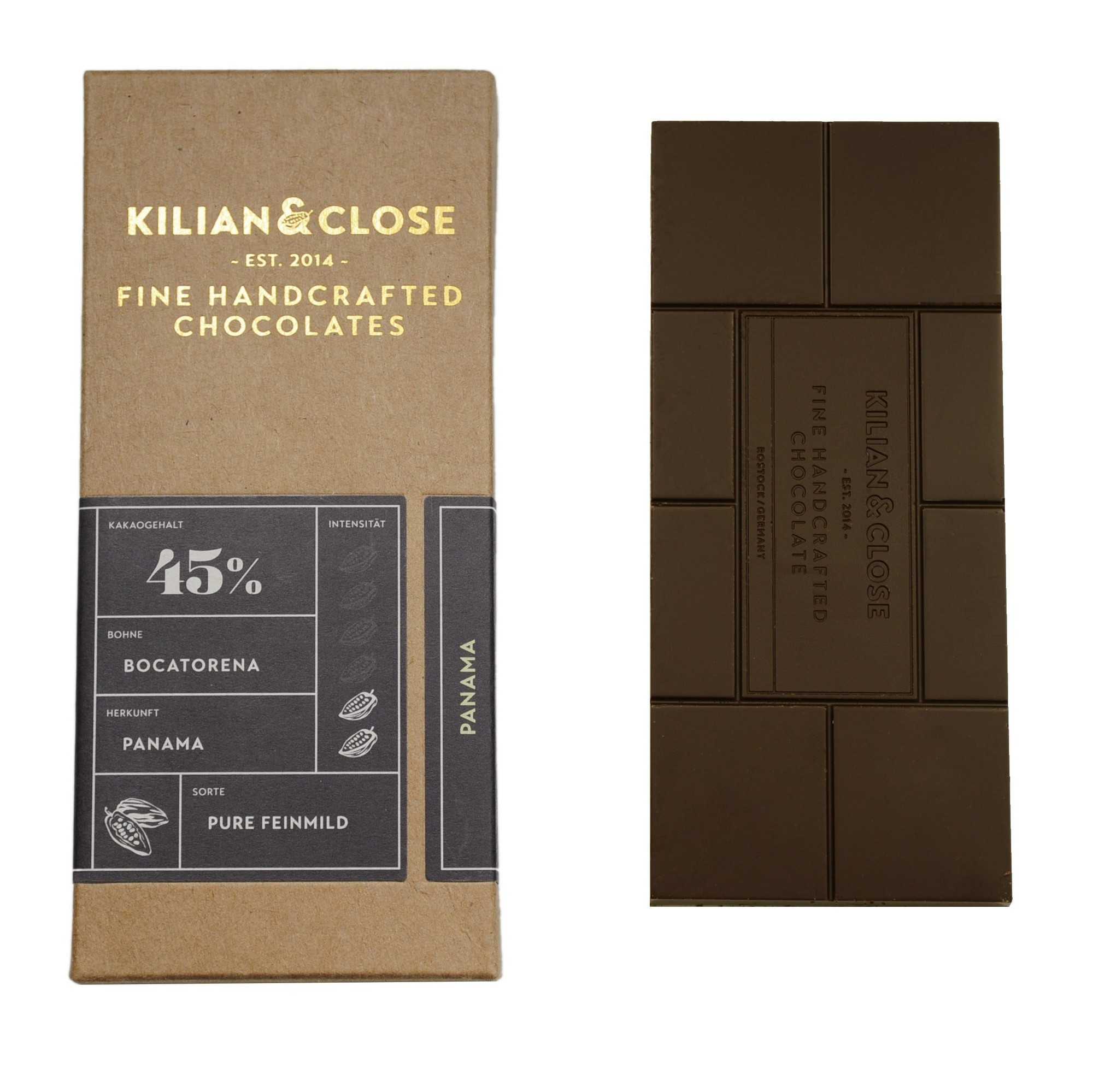 Kilian & Close Chocolade - 45% Pure Panama - Bio
