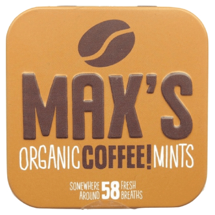 Max's Organic Mints Max's Organic Coffee! Mints, dragees bio